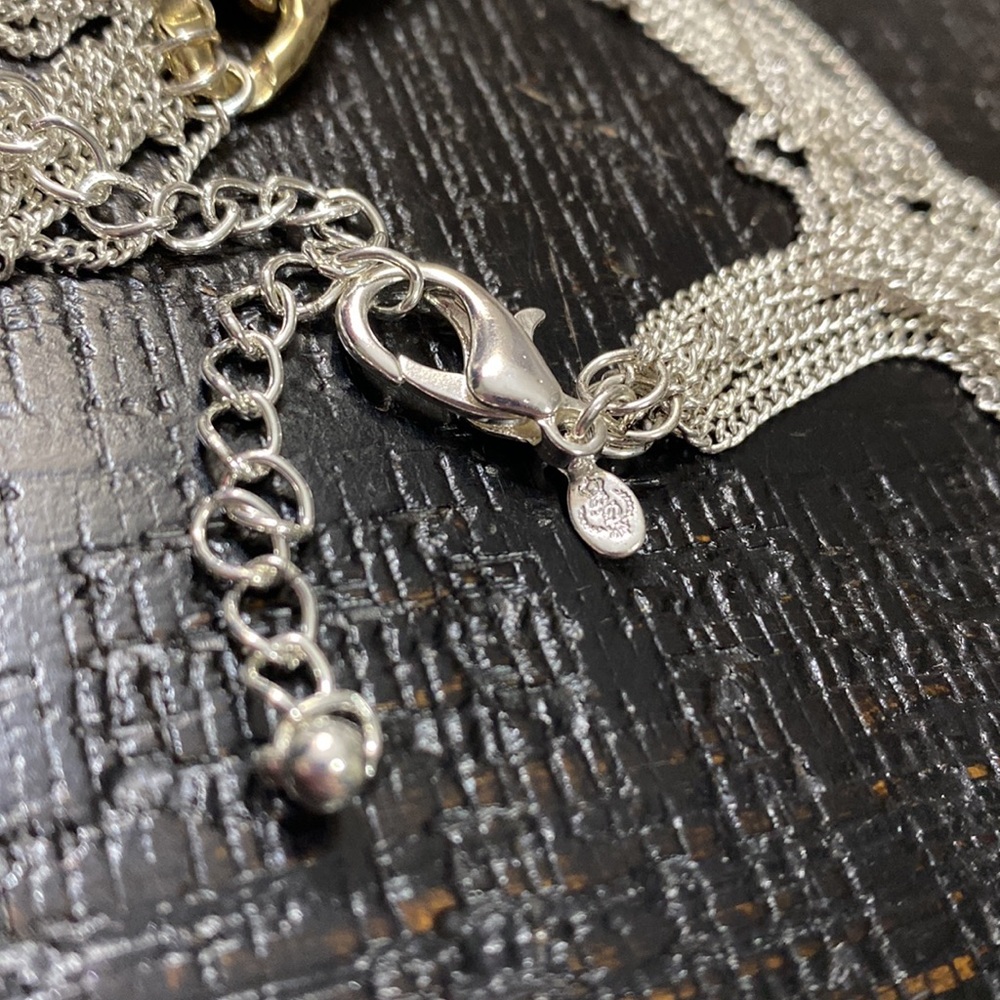 Signed Premier Designs Multiple Strands Silver An… - image 4